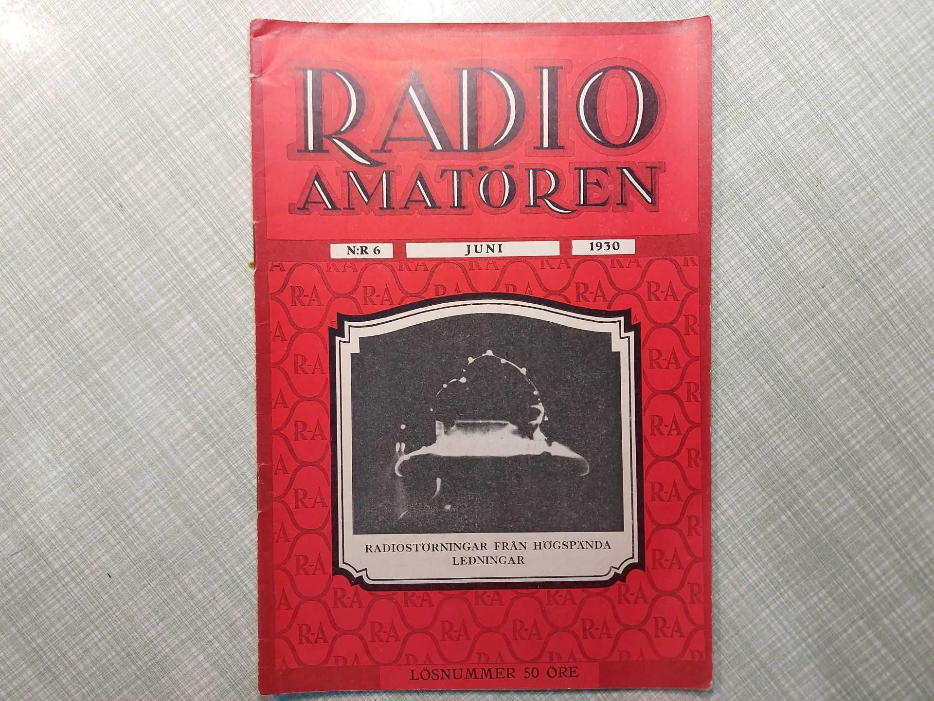 Radio Amatören 1930 VI