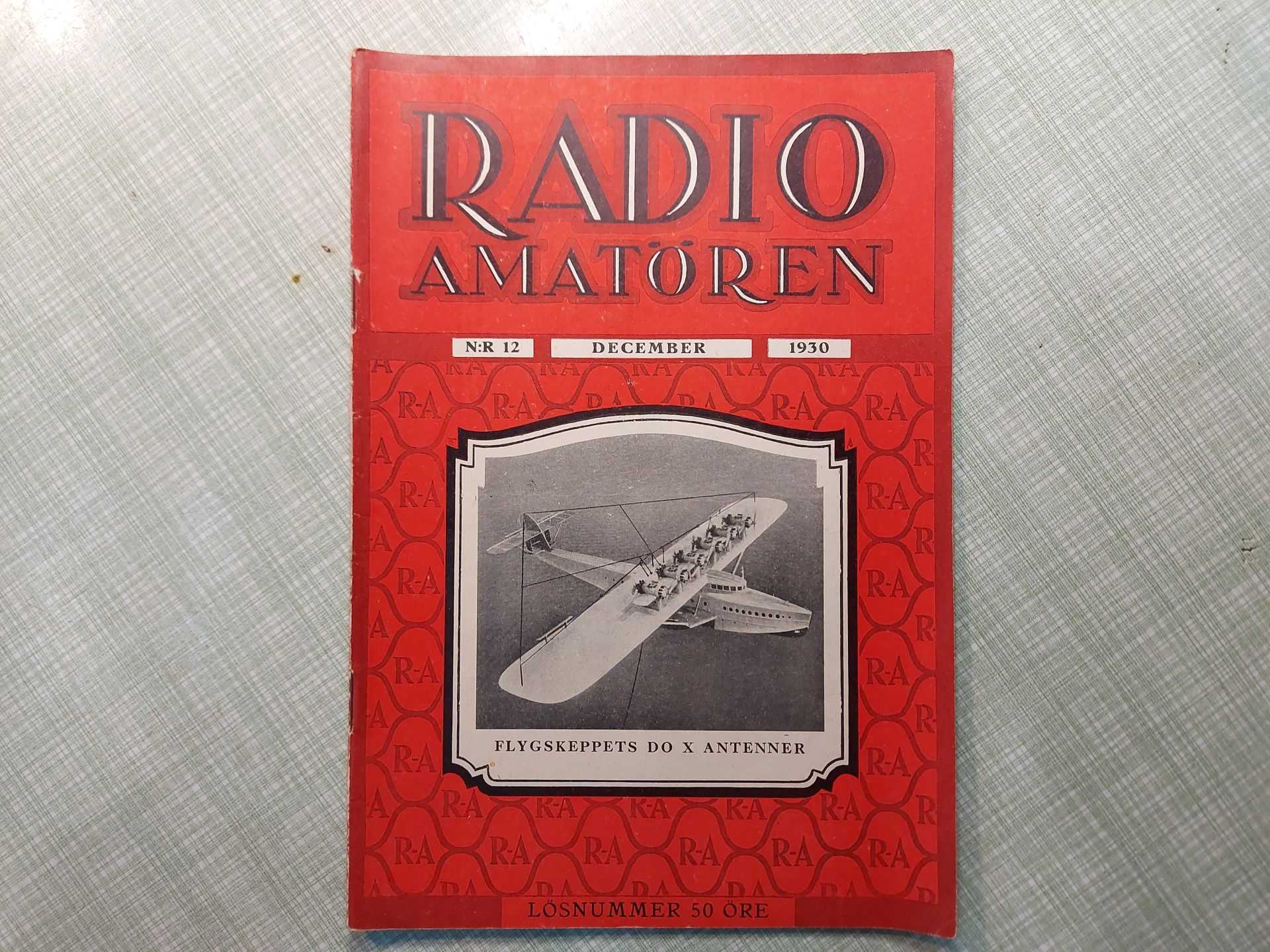 Radio Amatören 1930 XII